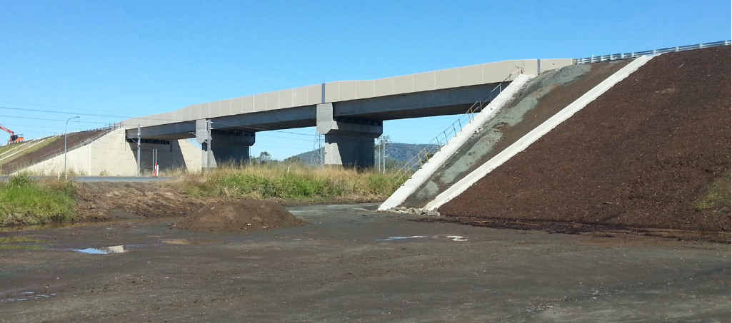 NEW OVERPASS: The new $50 million overpass at Gracemere. NEW OVERPASS: The new $50 million overpass at Gracemere.